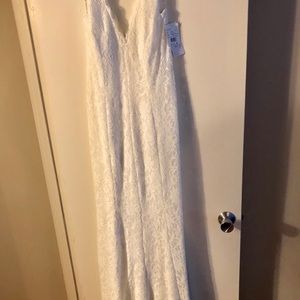 David’s Bridal db studio lace wedding dress 12
